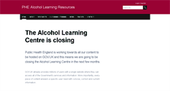 Desktop Screenshot of alcohollearningcentre.org.uk