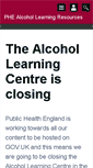 Mobile Screenshot of alcohollearningcentre.org.uk